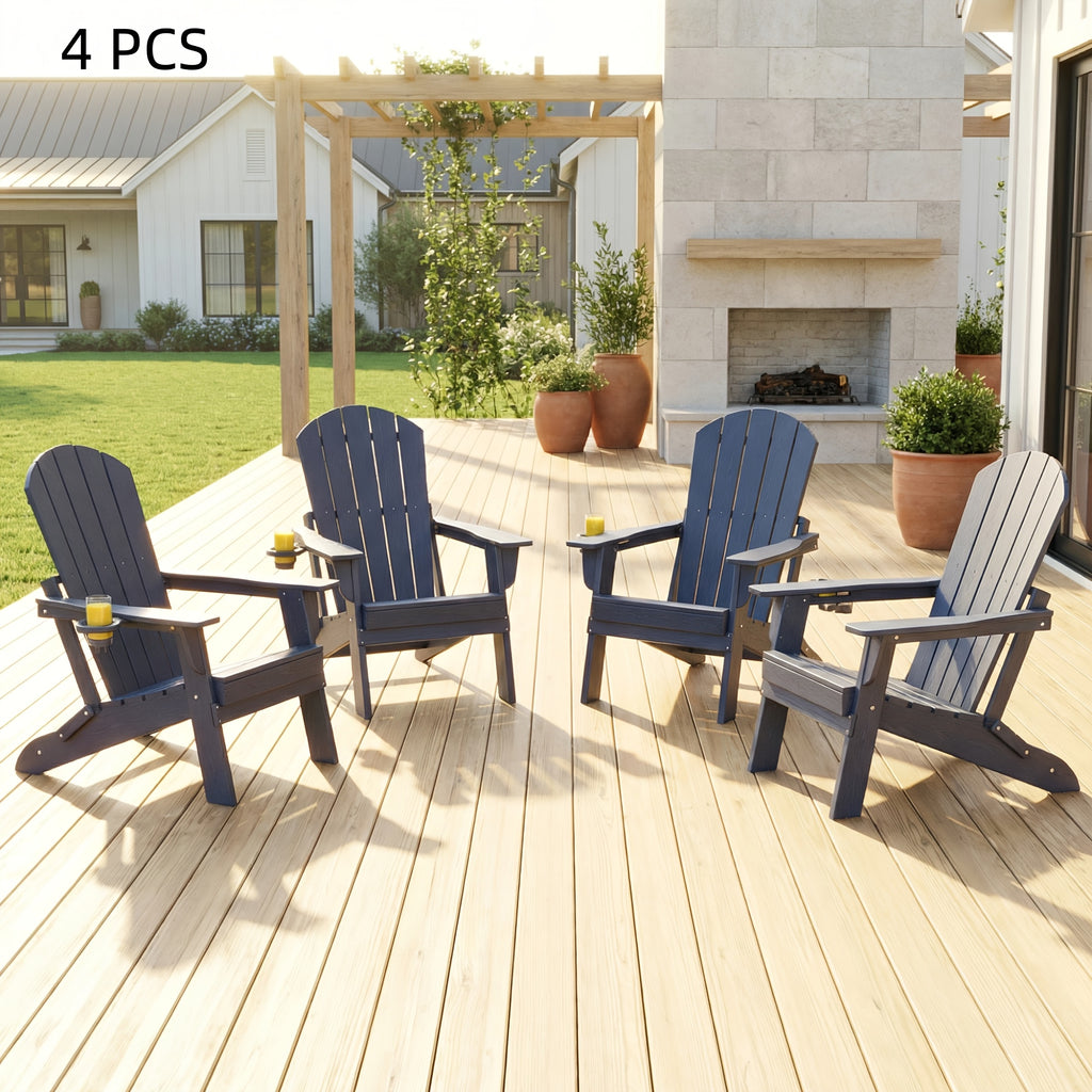 hdpe folding adirondack chair 4pack 6pack weather fire pit