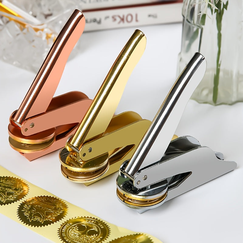 1set personalized metal book embosser stamp custom ex