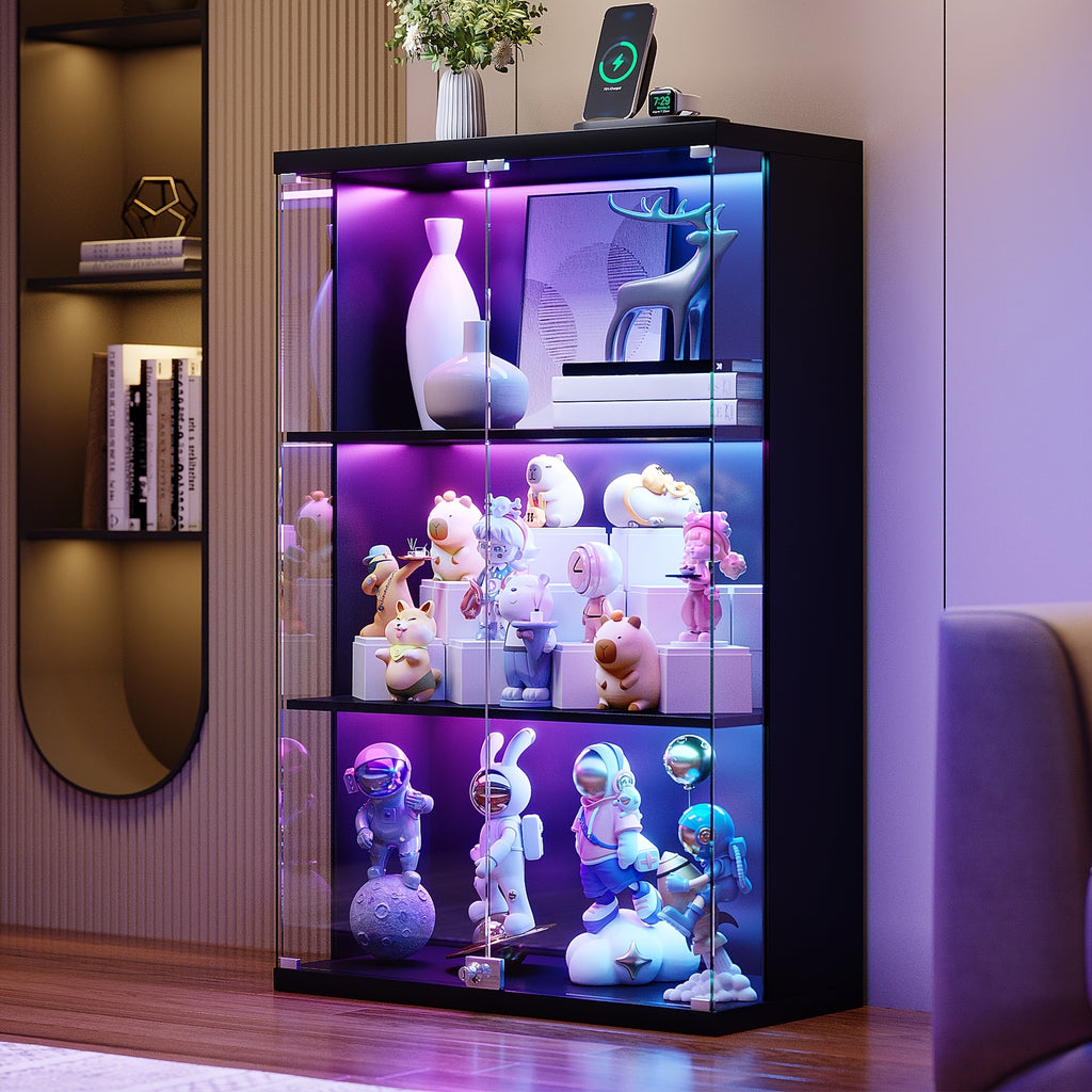 hwb rgb display cabinet glass doors 39 3 tall
