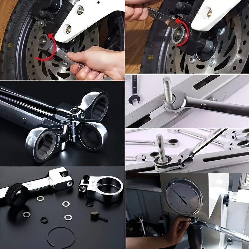ratcheting wrench set 16pcs multifuctional combination ended