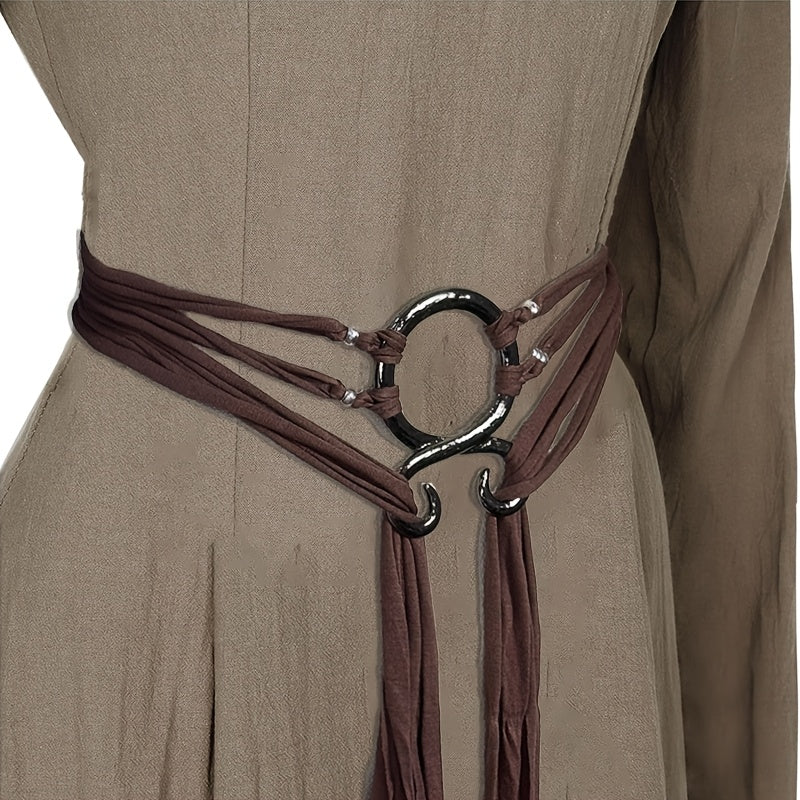 style knotted rope belt medieval long rope knot