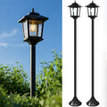 2 pack 63in solar lamp post lights outdoor post lights ip44