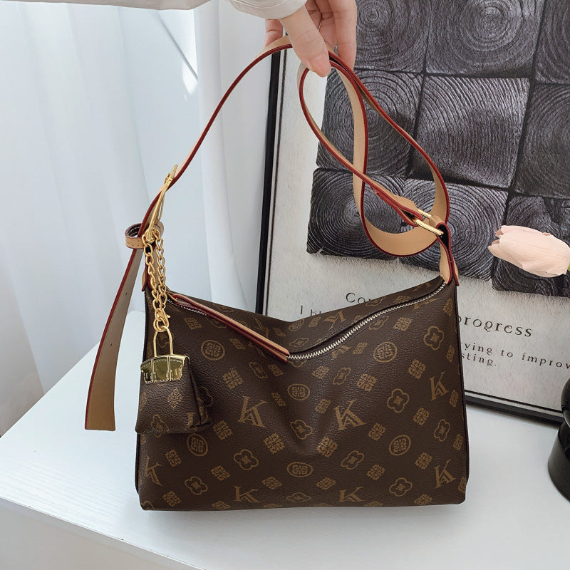 large capacity commuter tote bag new stylish retro underarm