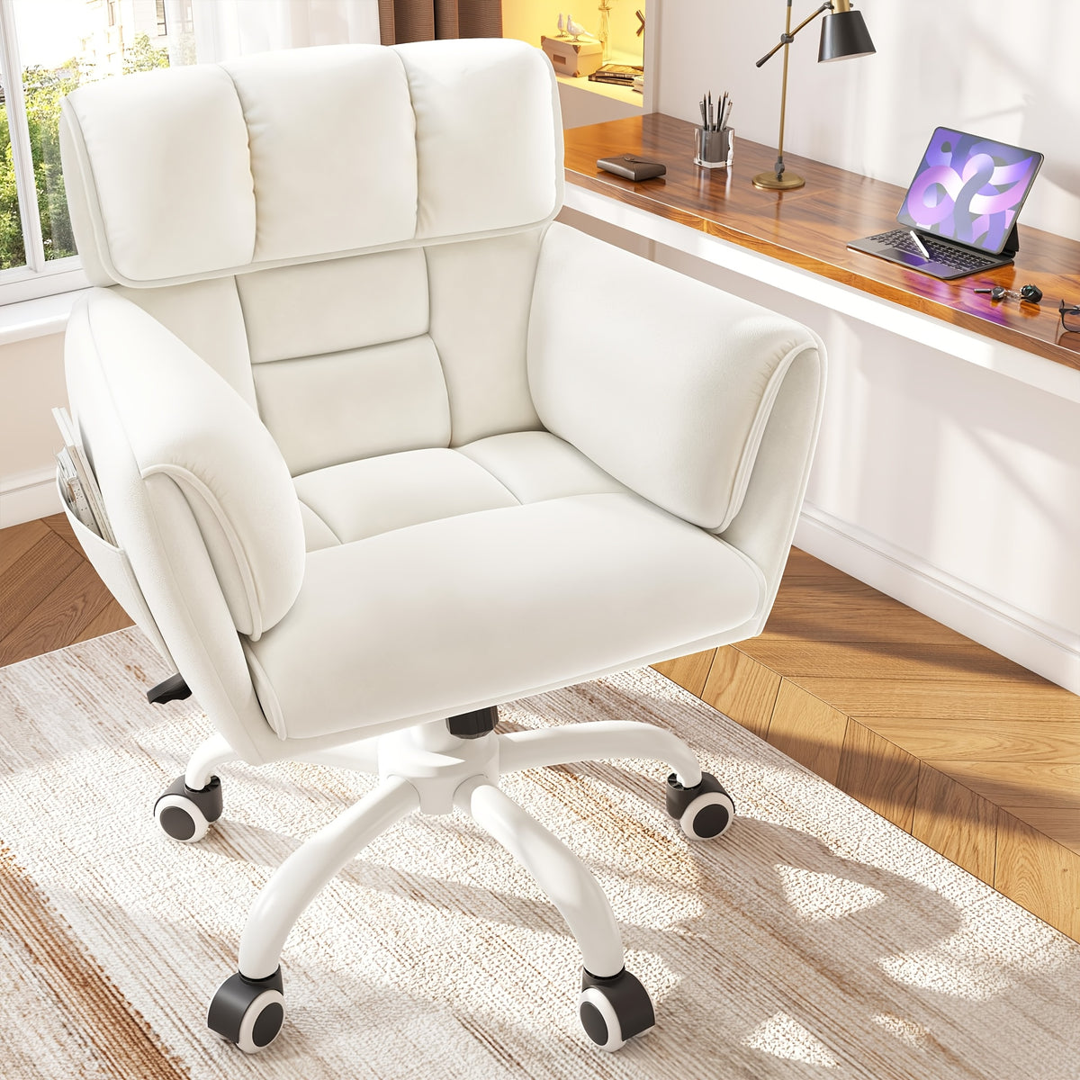 vanity chair   material   back modern