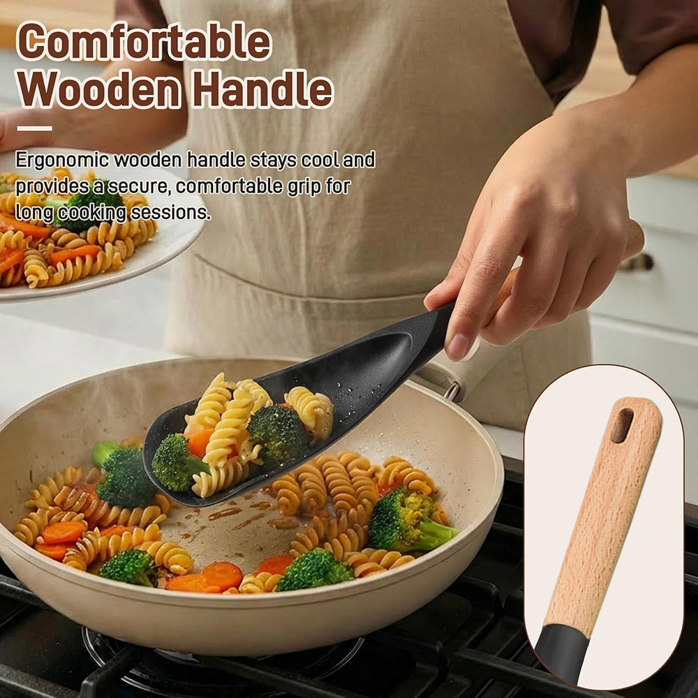 3 pack multifunction silicone cooking spoon spatula nonstick