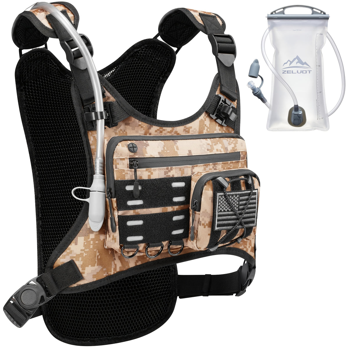 running vest 3l water bladder lightweight adjustable chest