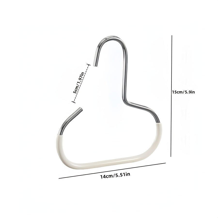 2pcs simple hat storage hooks metal material scarf