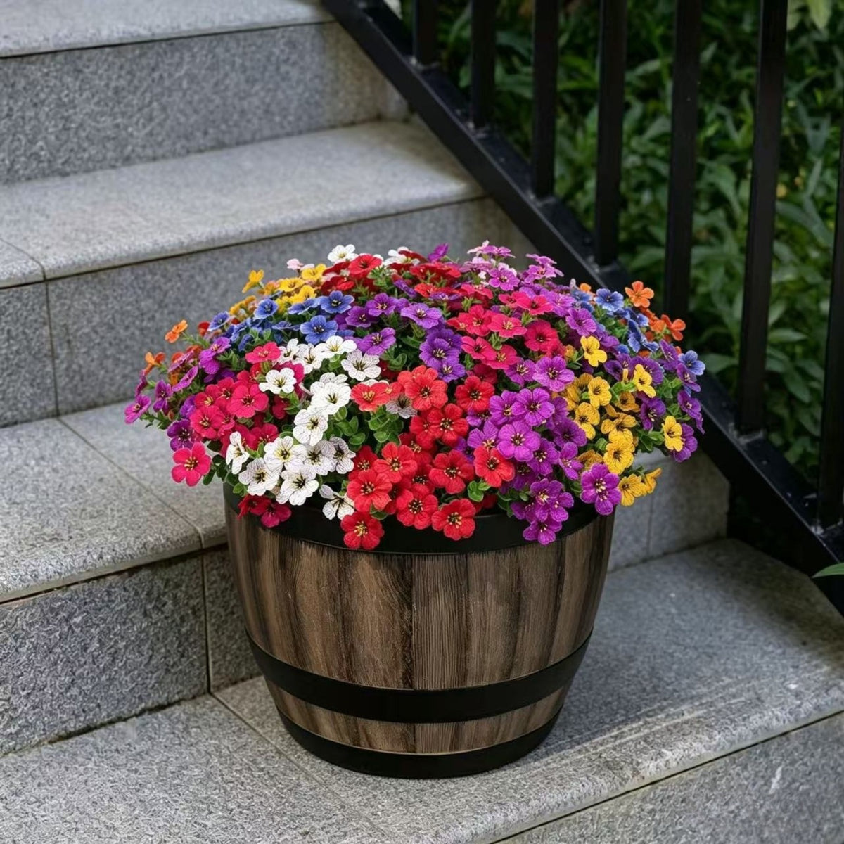 108 flowers 36 valentines   artificial eucalyptus
