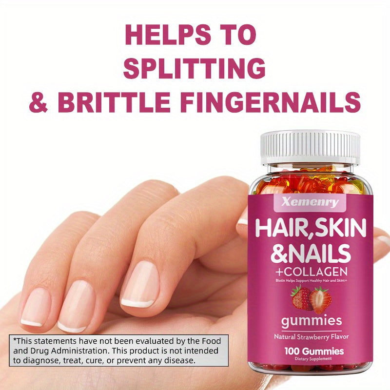 hair skin nails collagen   biotin vitamin c e