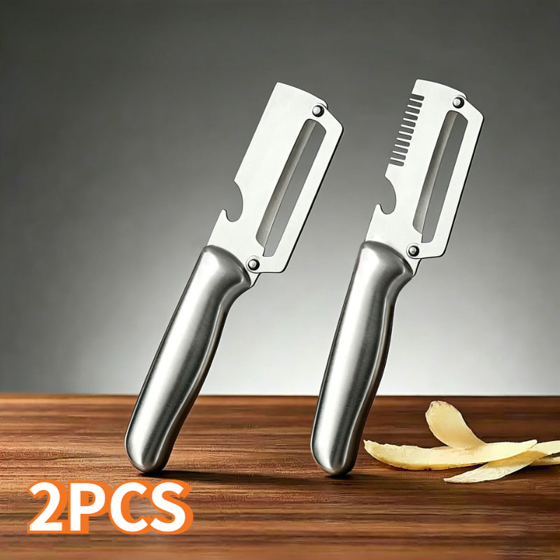 2  heavy duty stainless steel vegetable peeler