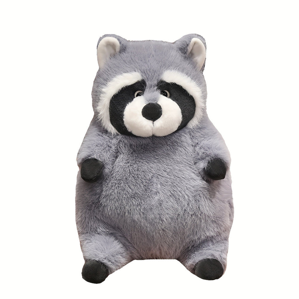 cute raccoon stuffed animal plushie gray raccoon plush toy