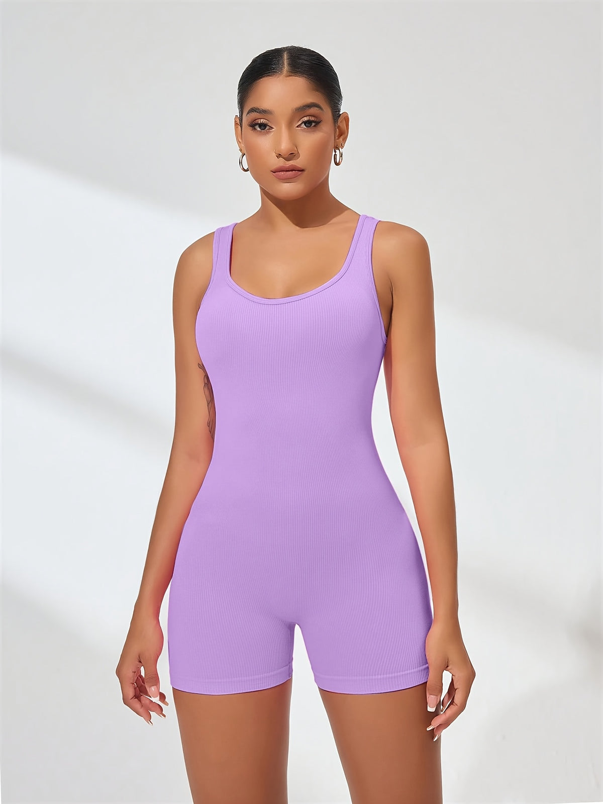 athletic fitness jumpsuit yoga outfit womens tight high