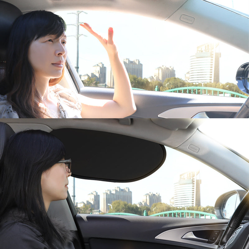 2pcs summer car side window sunshade heat reflective drivers