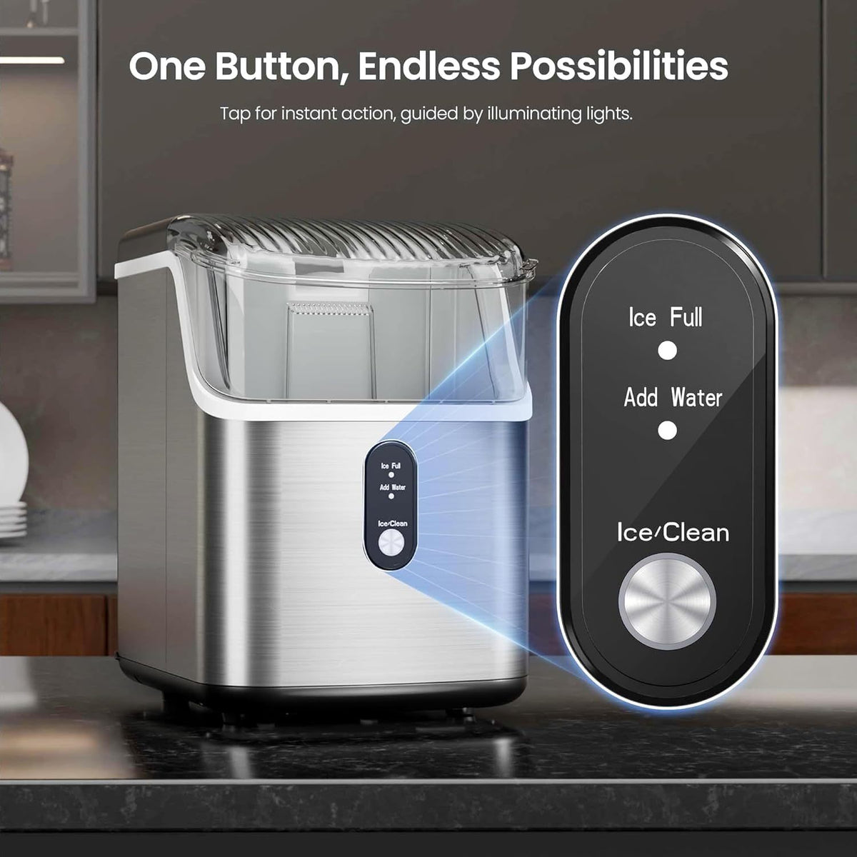 ice makers countertop 35lbs day pebble ice maker