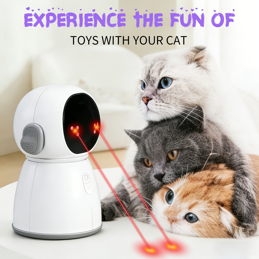 indoor cat laser toy rechargeable interactive cat toy dual
