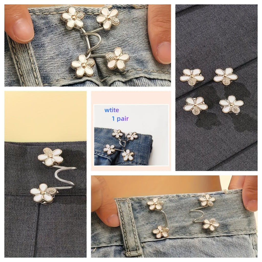 2 sets 12pcs 8 button 4 button rod   floral