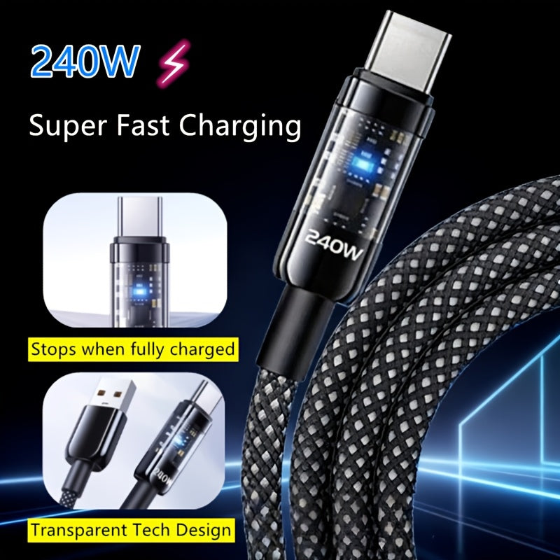 240w glow in       charging cord