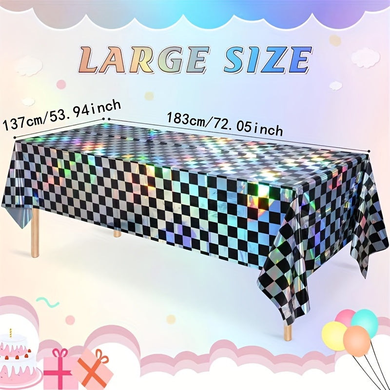 1pc black silvery   tablecloth table cover wedding