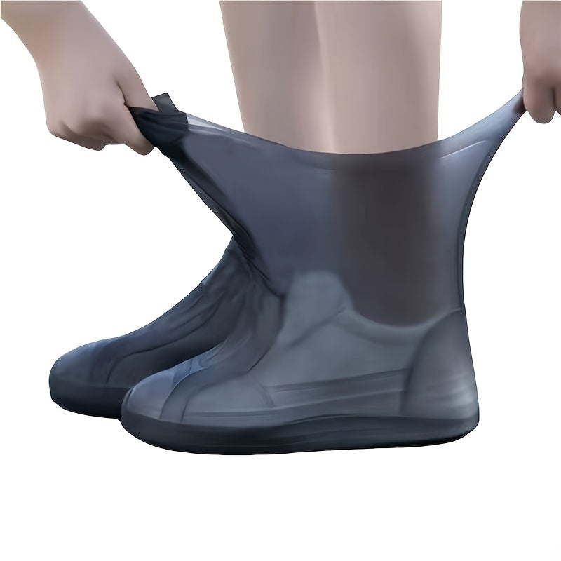 waterproof rain shoe covers women reusable anti slip wear