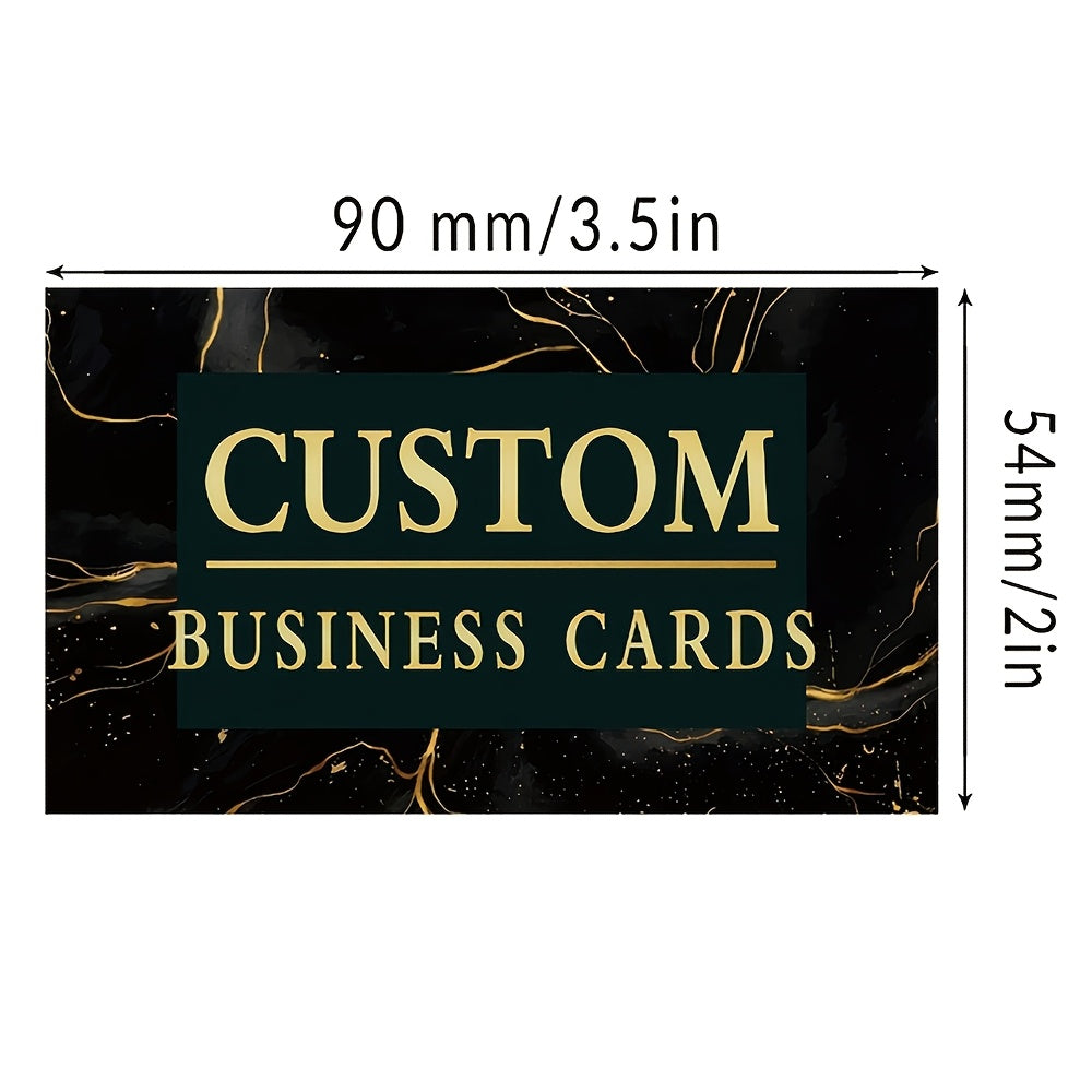 customizable double sided printed business cards simple