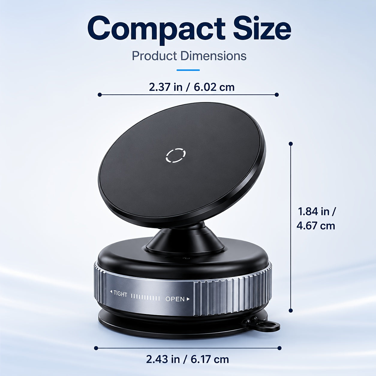 2 in 1high adjustable foldable magnetic phone mount 360