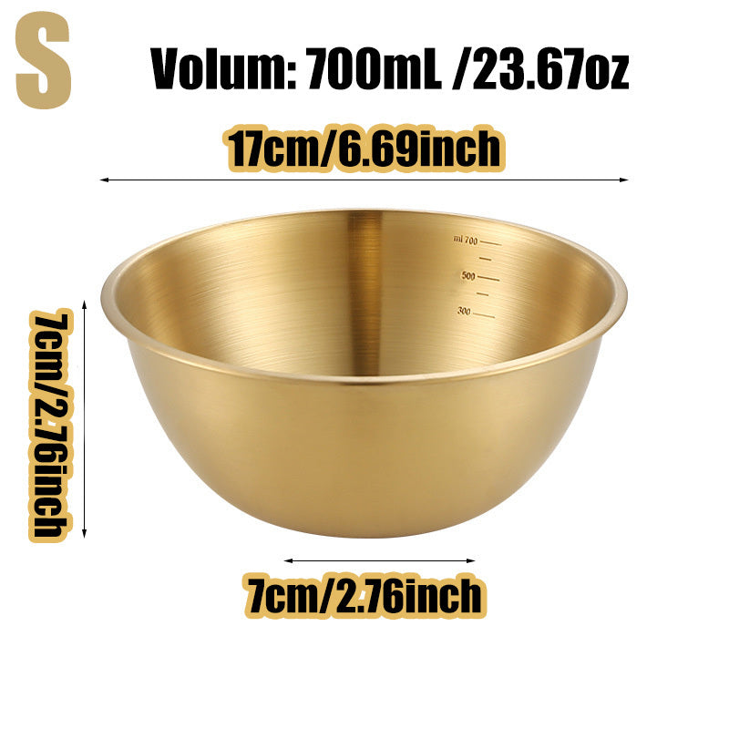 3pcs stainless steel salad bowls set oven safe durable