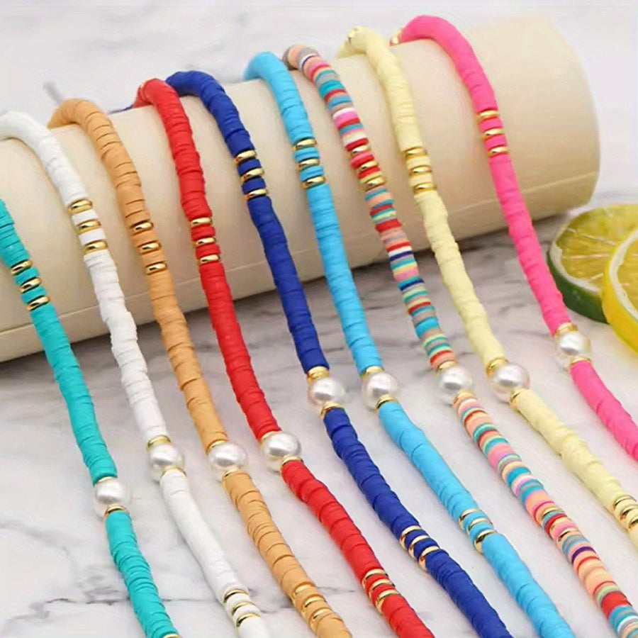 2d flat 7200pcs clay beads bracelet beading kit friendship
