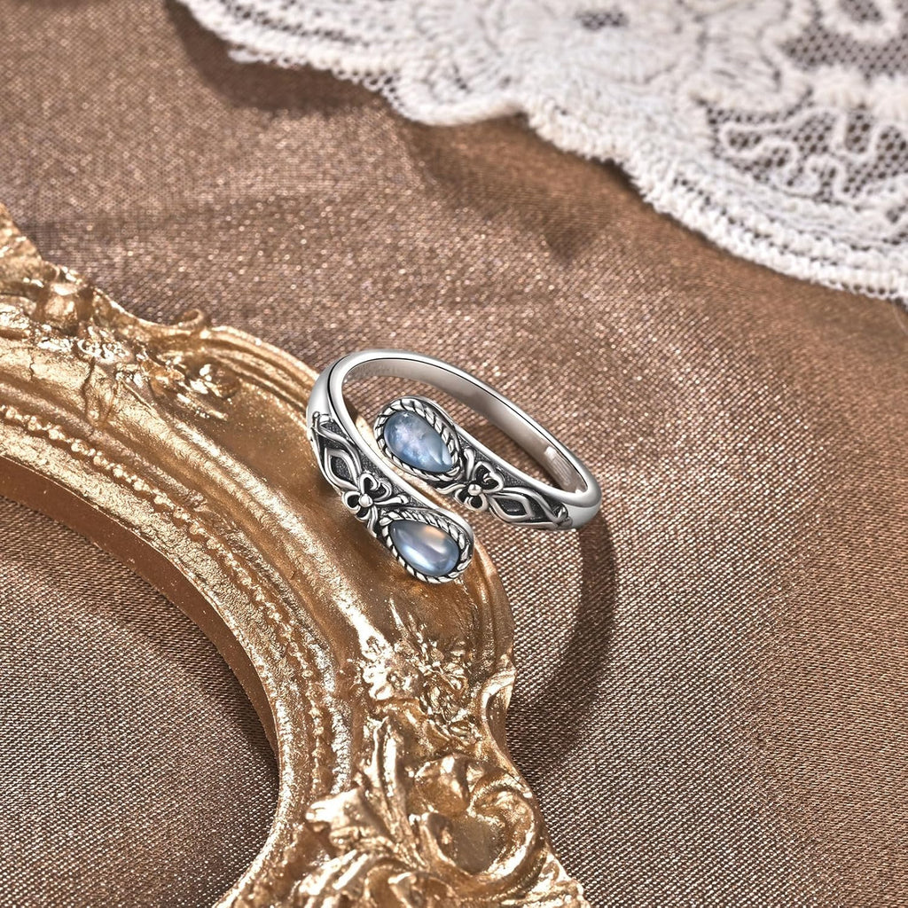 vintage imitation   rings adjustable bow thumb ring