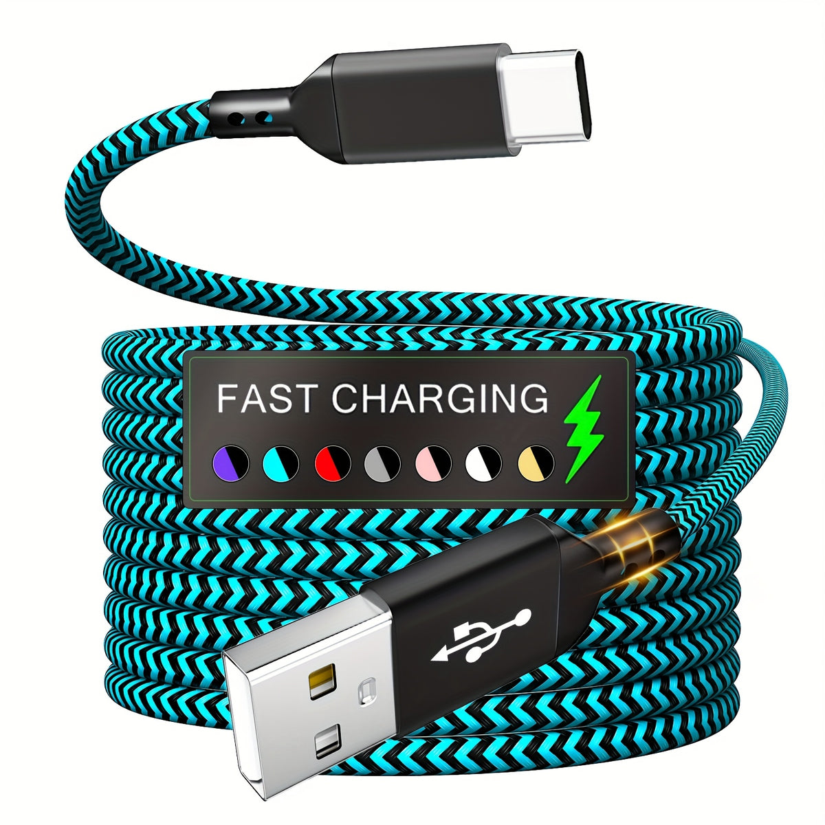 type c charger fast charging usb type c cable braided super