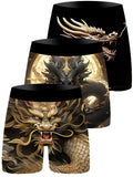 3pcs dragon cartoon   mens underwear knitted