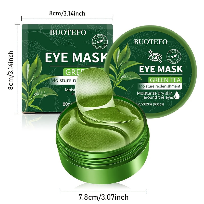 60 sheets instantly tightening green tea eye masks smoothens