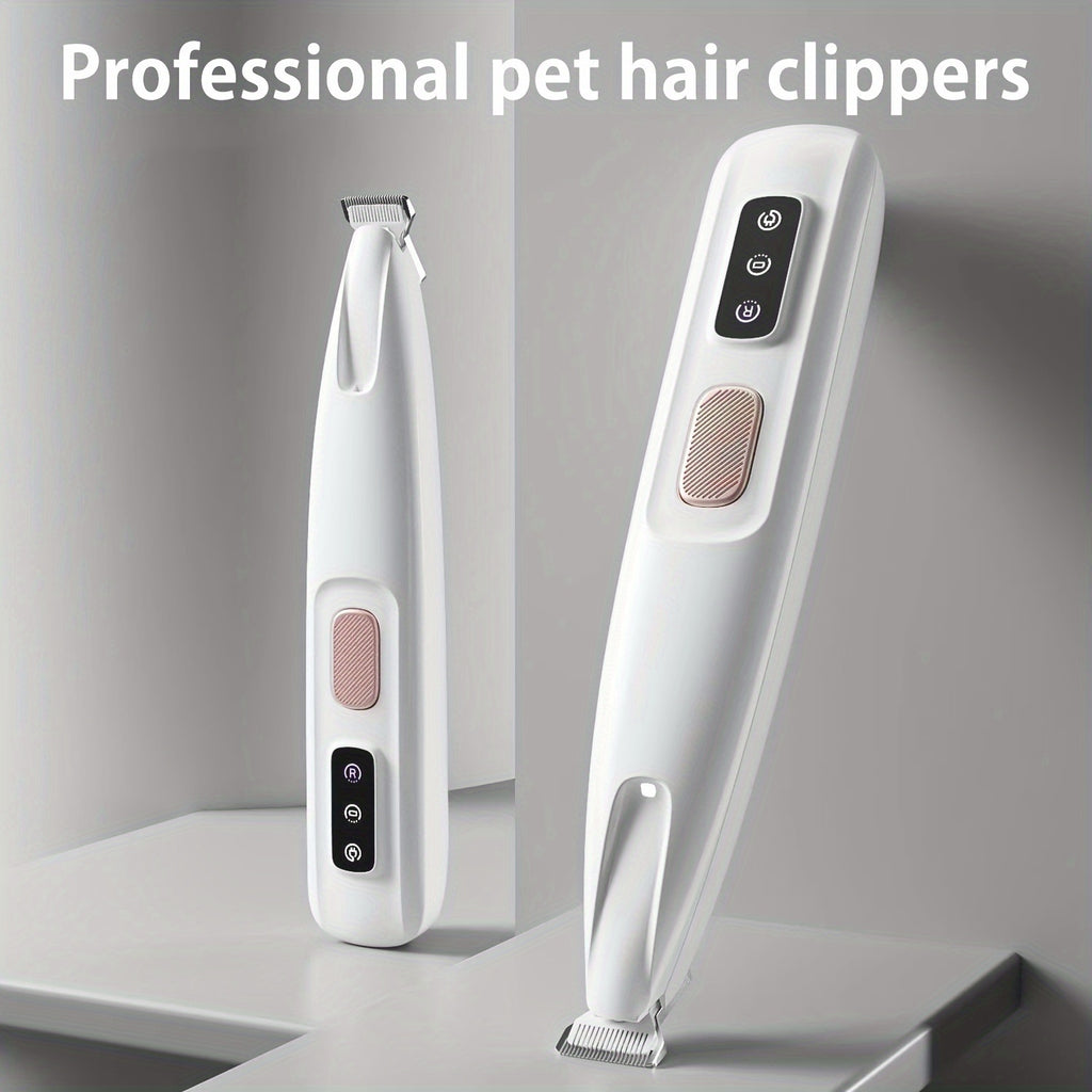 1 pet grooming electric clipper usb rechargeable led light