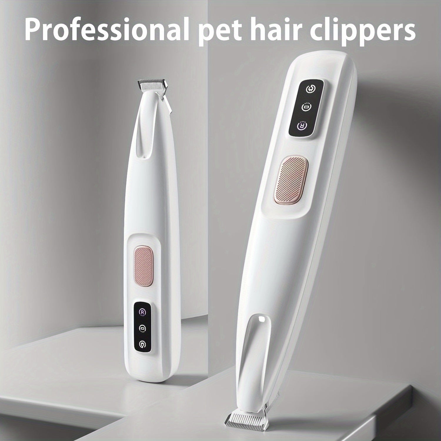 1 pet grooming electric clipper usb rechargeable led light