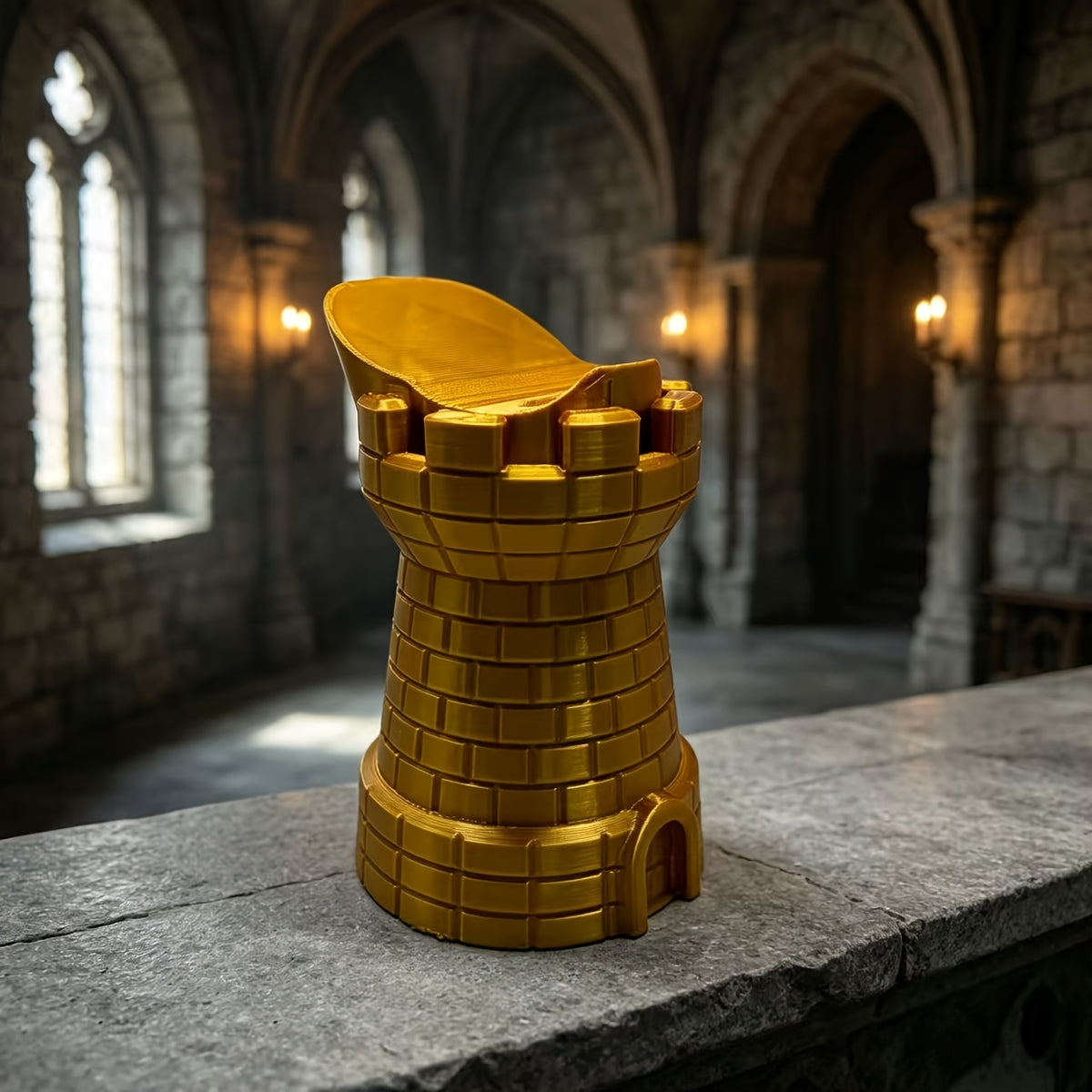 castle shaped game controller storage stand creative desktop