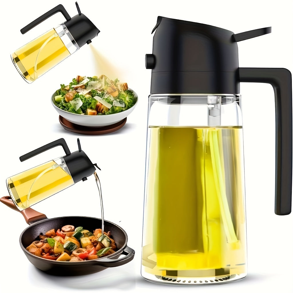 16oz glass oil sprayer 470ml olive oil sprayer 2 in 1