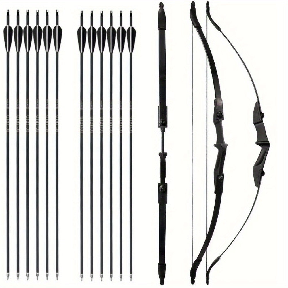 57 inch recurve bow arrow set featuring a 30lbs 40lbs