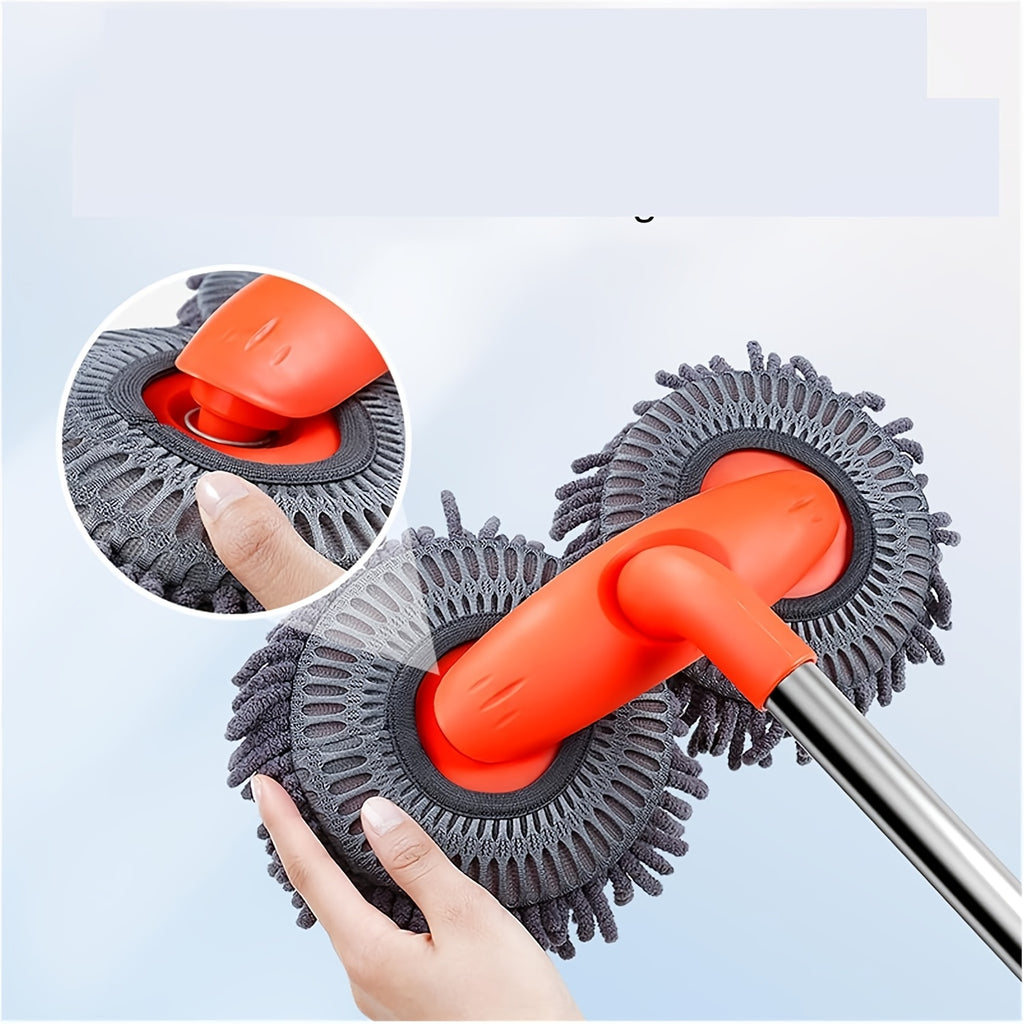 car wash mop retractable long handle double head car wash