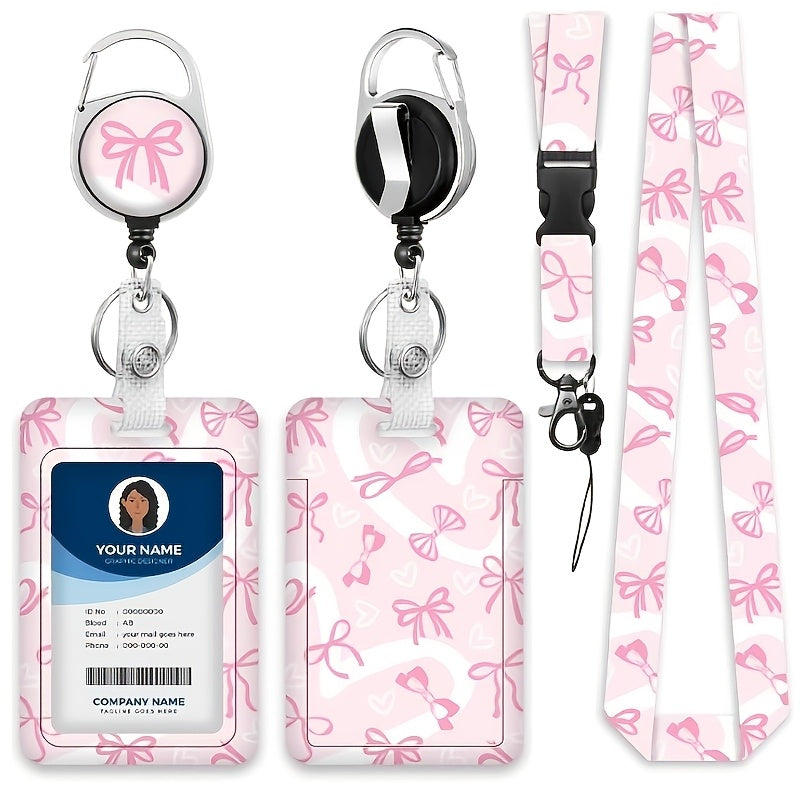2d   retractable badge reel id card holder
