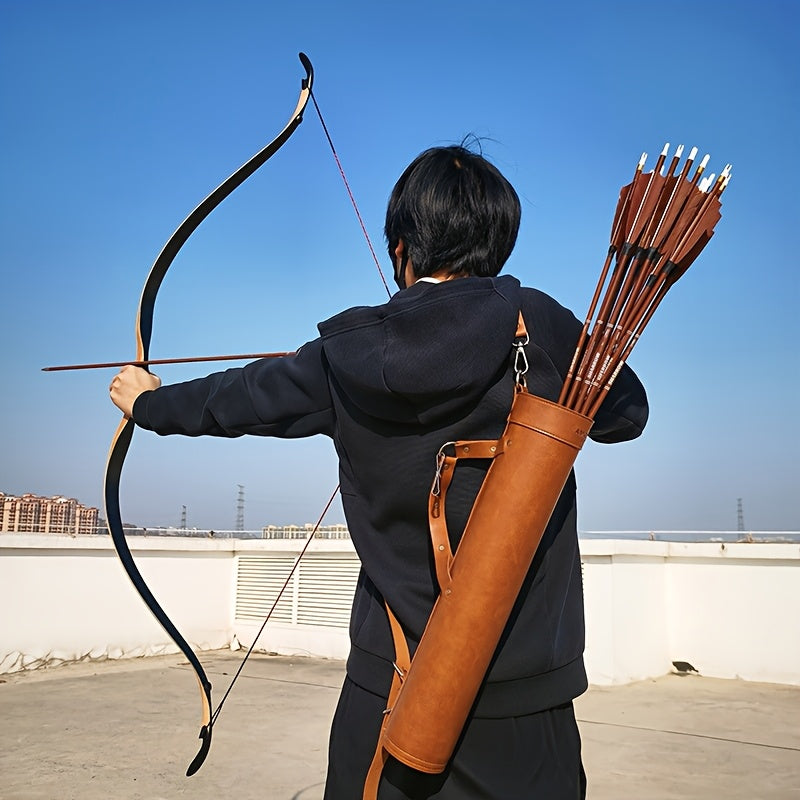 1pc ame brown arrow bag adjustable length archery equipment