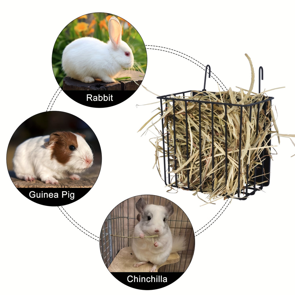 1pc rabbit hay feeder rabbit supplies accessories metal
