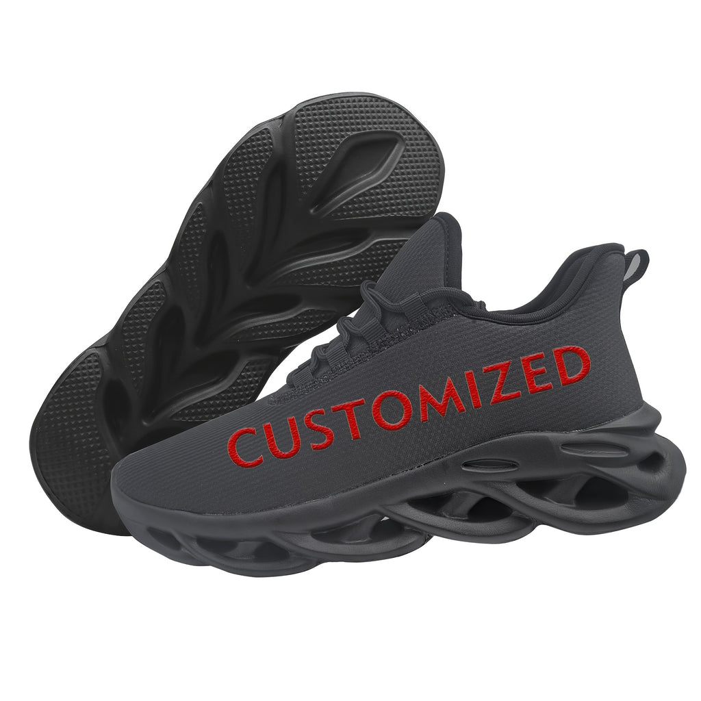 powjidy mens plus size custom sneakers name logo pet photo