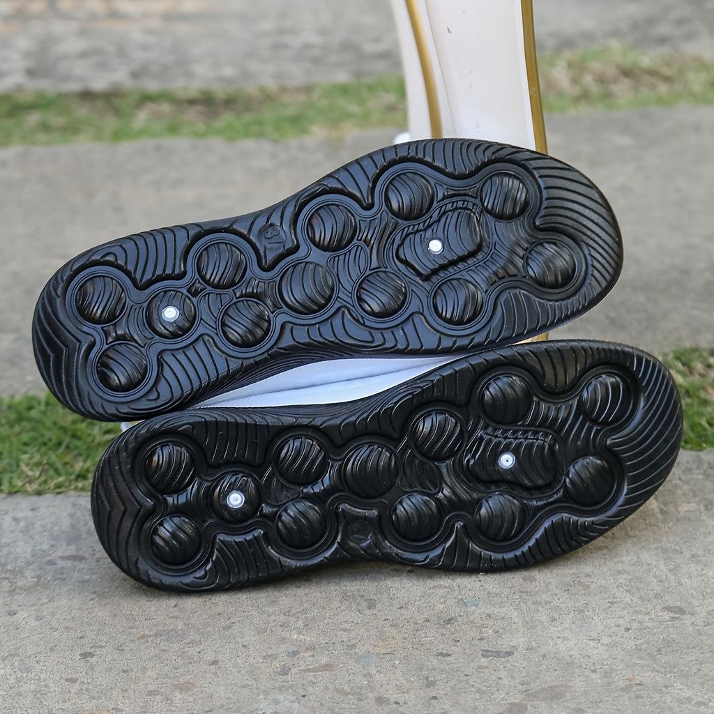 womens breathable knit wedge casual shoes hollow cut