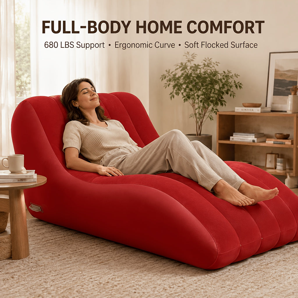 home inflatable sofa chair   ergonomic curved air