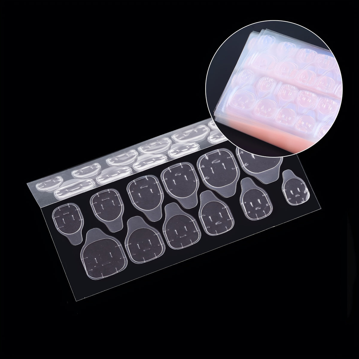 120 240pcs strong     tape press nail tips double