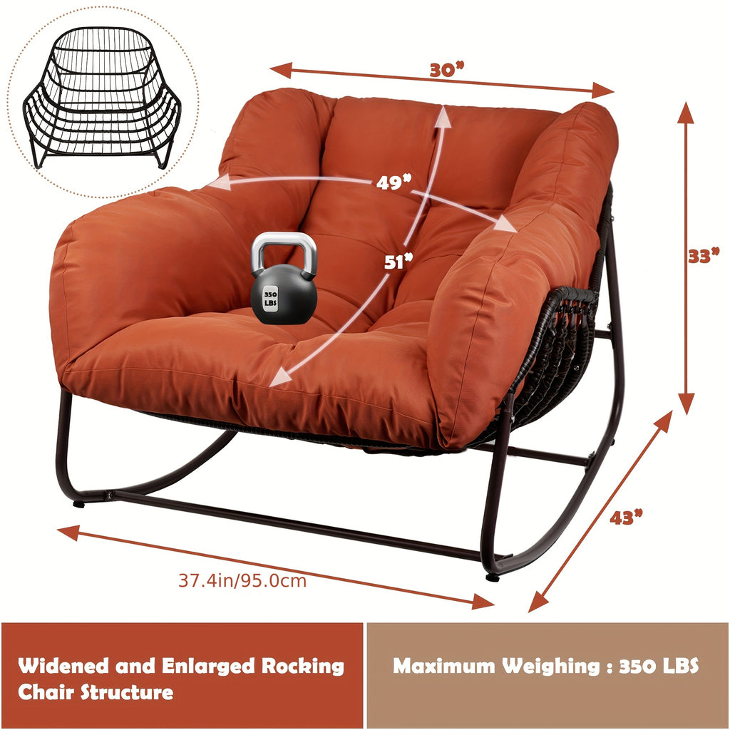 papasan rocking chair outdoor weather wicker papasan patio