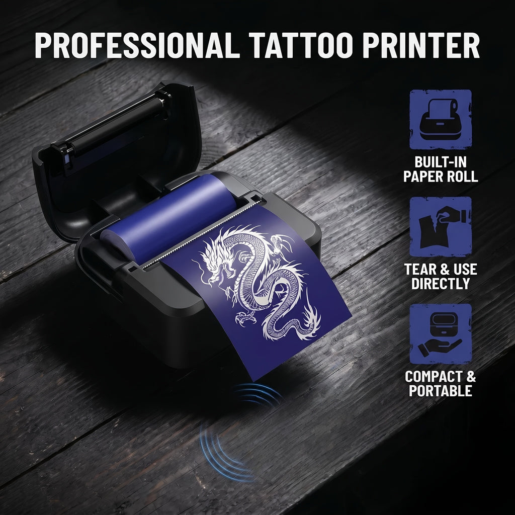 portable wireless mini thermal tattoo stencil printer