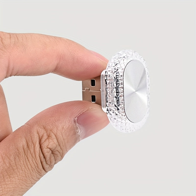 1pc car usb ambient lights mini size led atmosphere lamps