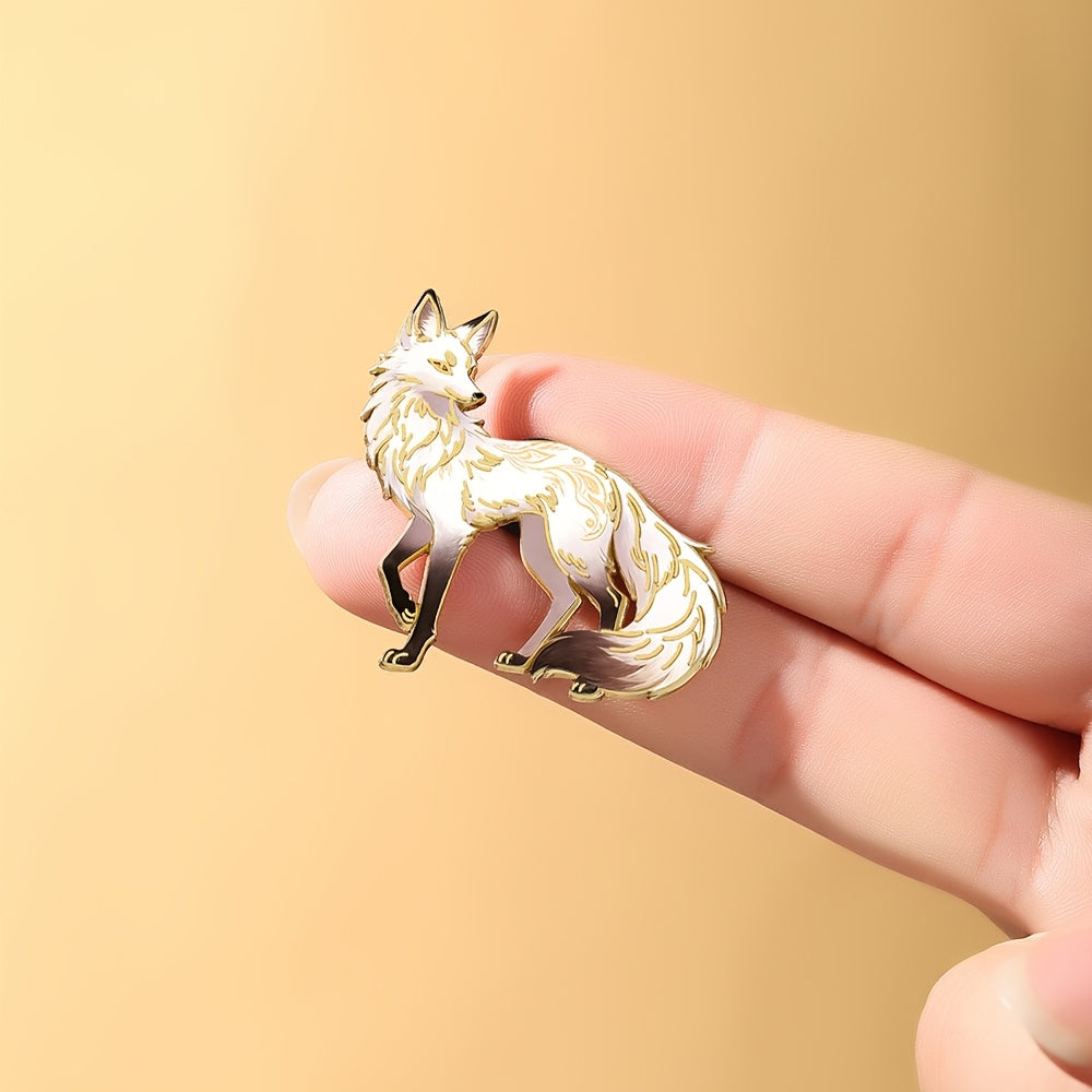 fantasy gradient elegant     fox enamel pin
