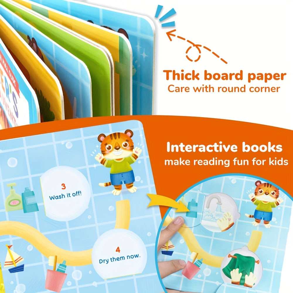 tigers potty adventure push pull books busy book preschool