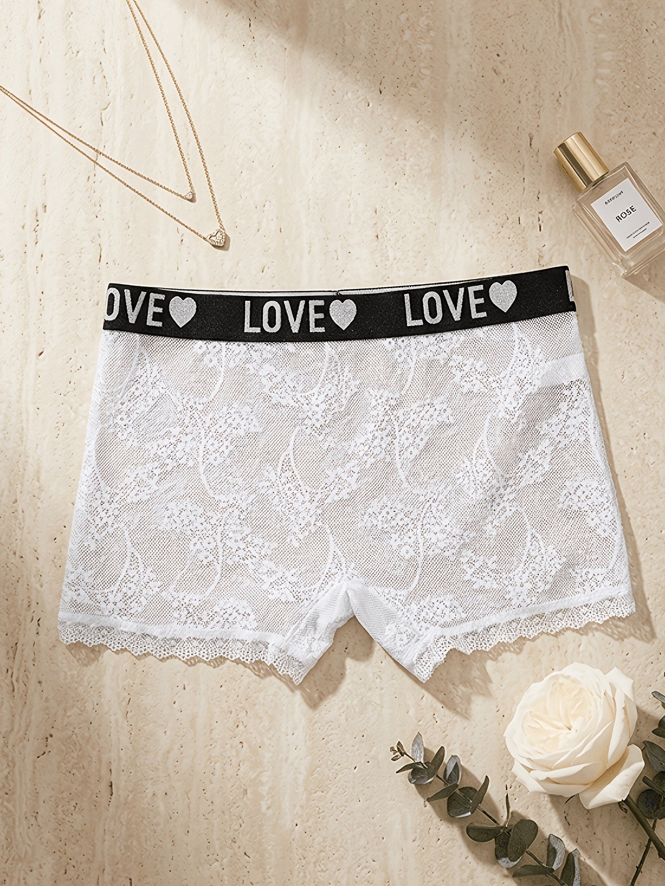 7pcs set womens lace mesh briefs shorts comfortable stretchy